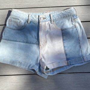 PacSun patchwork denim jean shorts